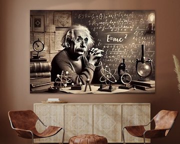 Albert Einstein - genie en vader van de relativiteit van artefacti