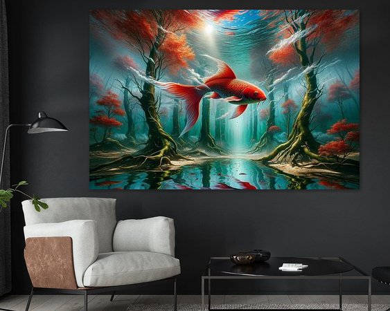 Example of the artwork in a room