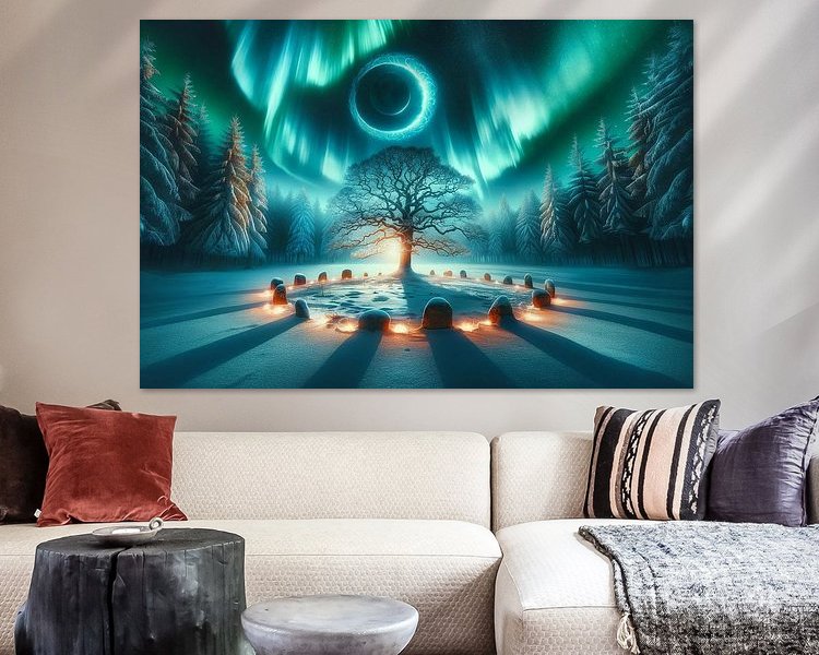 Example of the artwork in a room