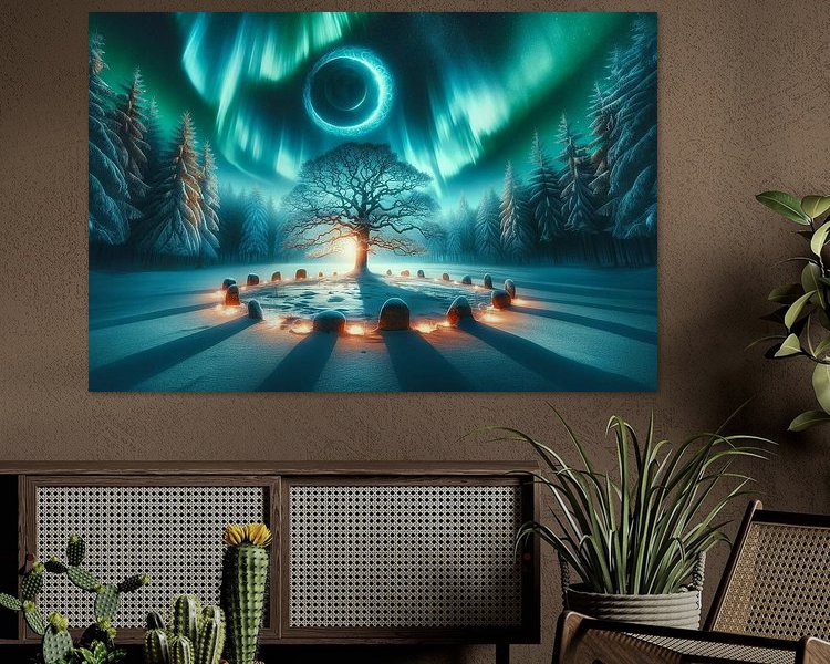 Example of the artwork in a room