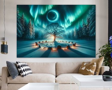 Example of the artwork in a room