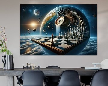 Jeu d'échecs à l'horizon du temps et de l'espace sur artefacti