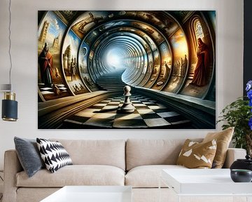 Infinite paths of fate in the chess of time by artefacti