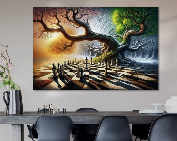 Example of the artwork in a room
