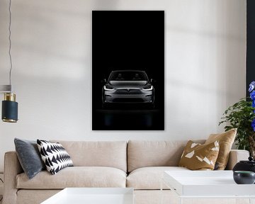 Tesla Model X Kariert von Art Indi