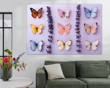 Lilac Butterfly Garden 1 by ByNoukk