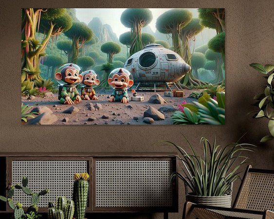 Example of the artwork in a room