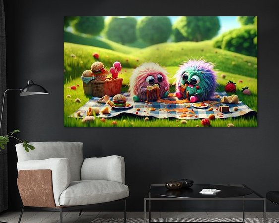 Example of the artwork in a room