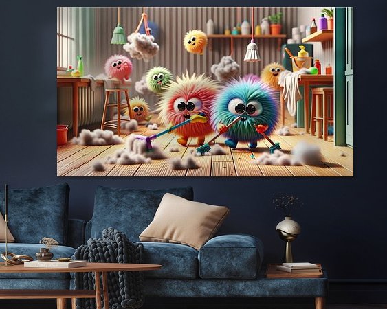 Example of the artwork in a room
