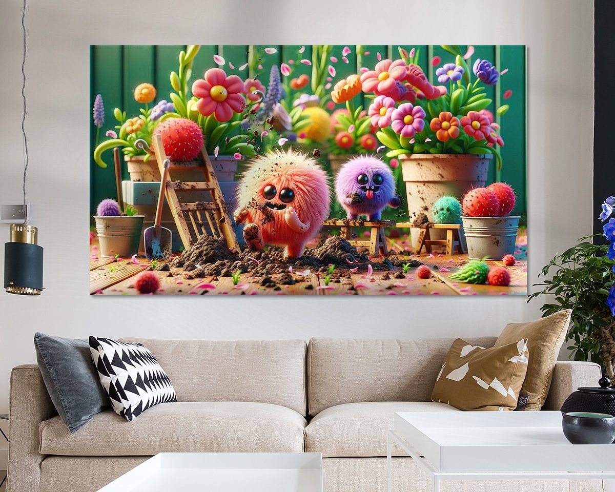 Example of the artwork in a room