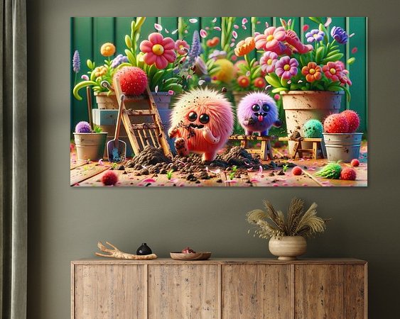 Example of the artwork in a room