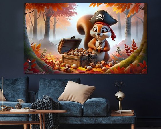 Example of the artwork in a room