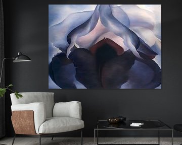 Zwarte Iris III Door Georgia O'Keeffe van Vivanne