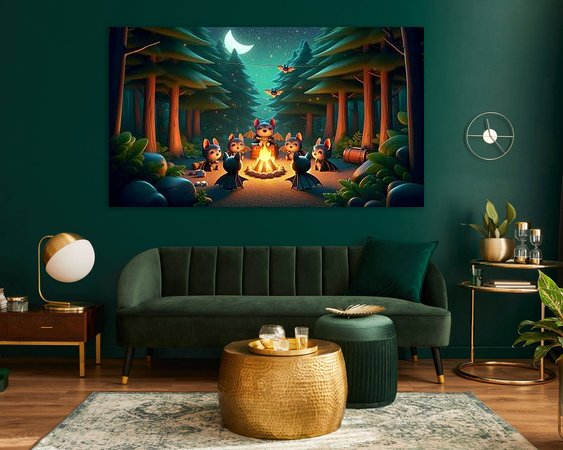 Example of the artwork in a room