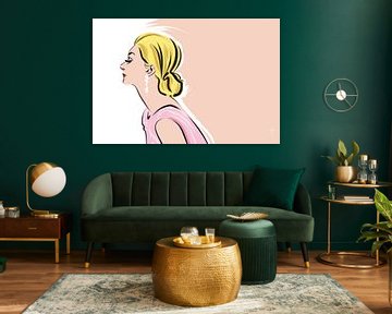 Weten Wanneer te Vertrekken | Model in Jaren 50 Stijl