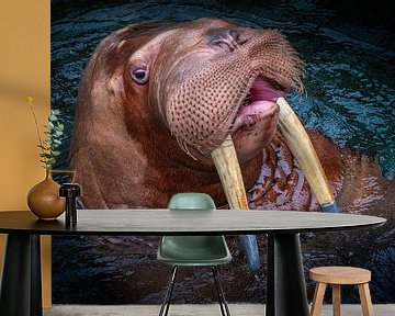 Portrat van een Walrus van Kimberly de Jager