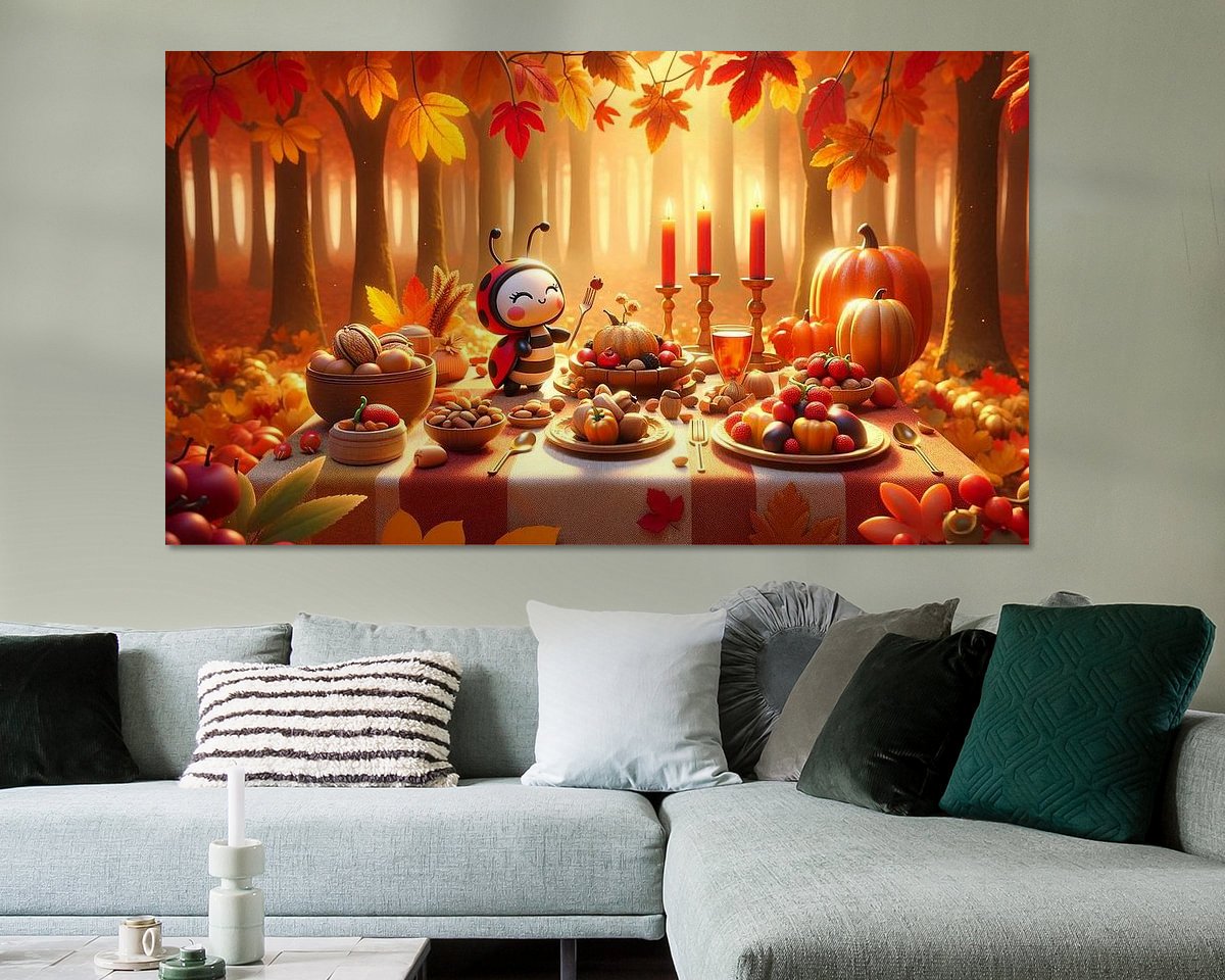 Example of the artwork in a room