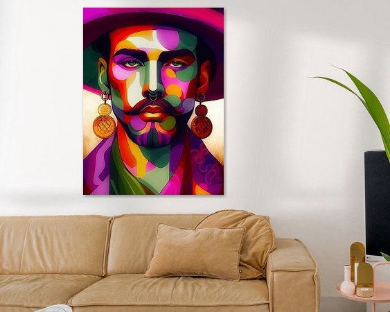 Example of the artwork in a room