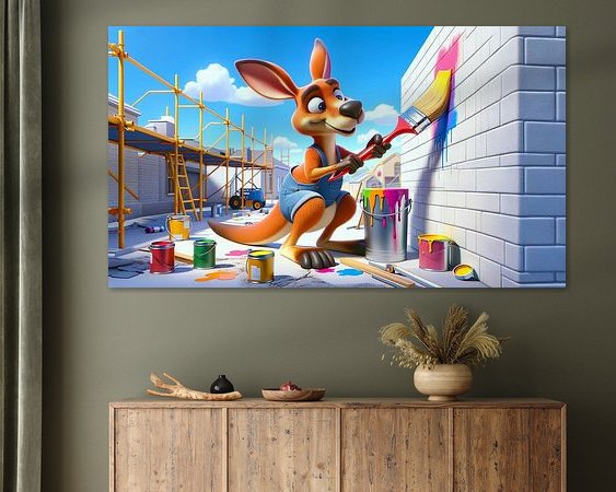 Example of the artwork in a room