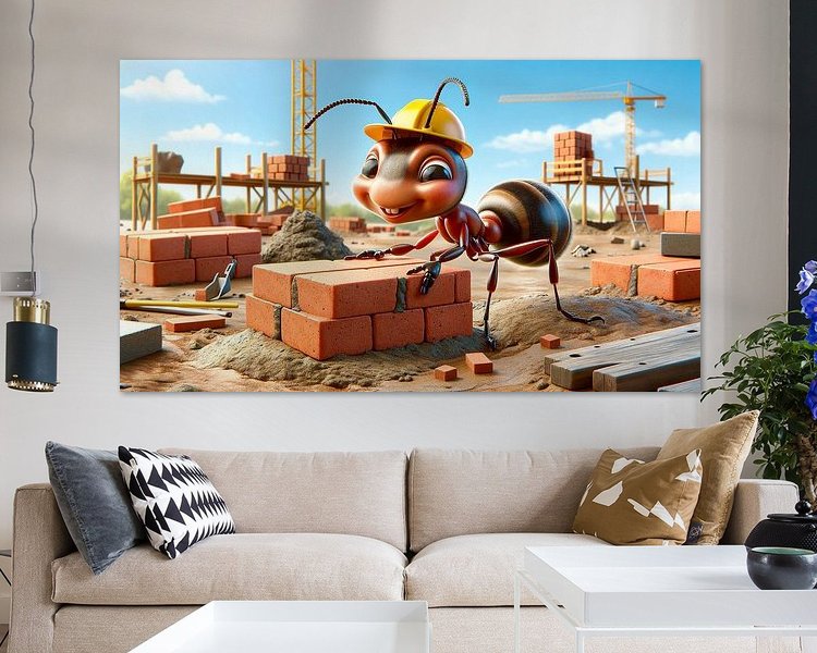 Example of the artwork in a room