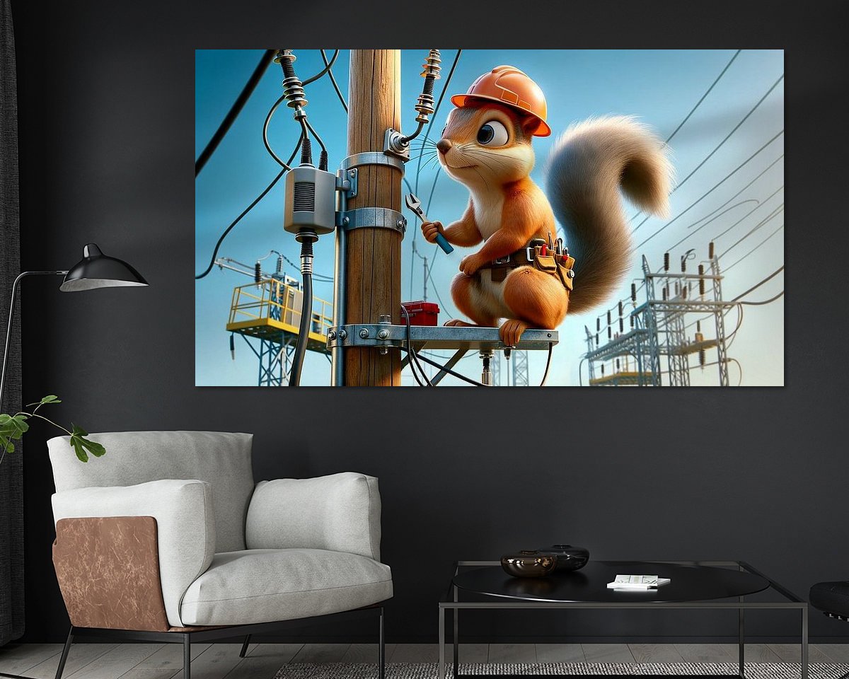 Example of the artwork in a room