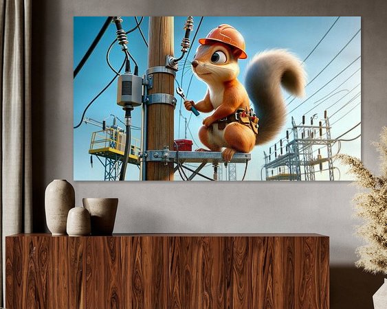 Example of the artwork in a room