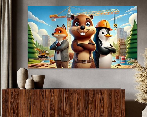 Example of the artwork in a room