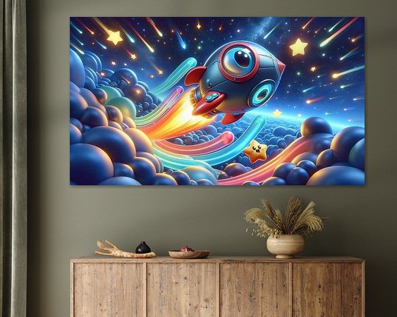 Example of the artwork in a room