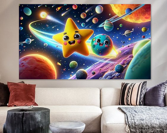 Example of the artwork in a room