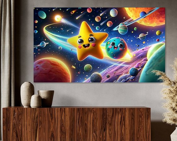 Example of the artwork in a room