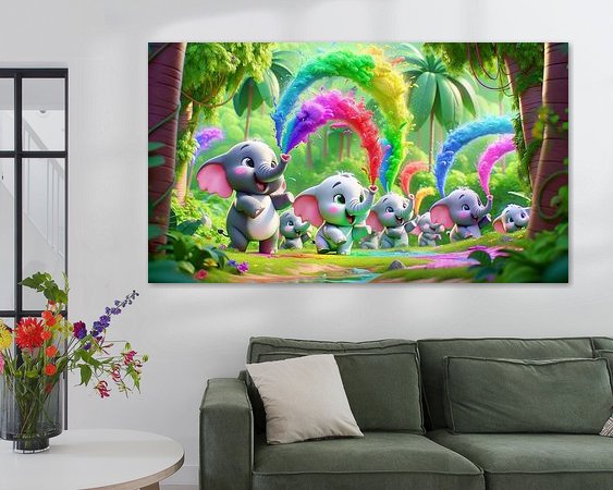 Example of the artwork in a room