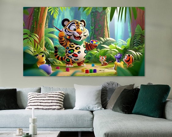 Example of the artwork in a room