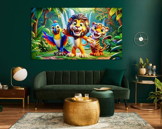 Example of the artwork in a room