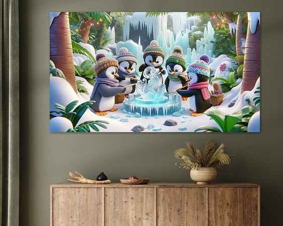 Example of the artwork in a room