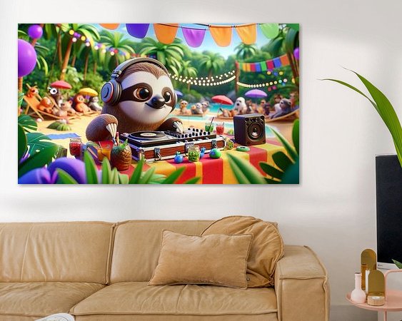 Example of the artwork in a room