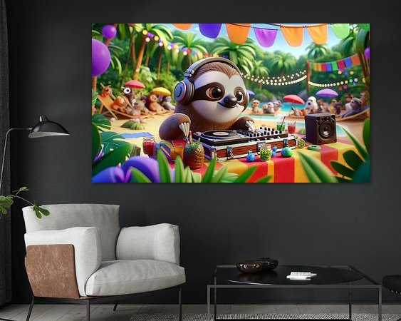 Example of the artwork in a room