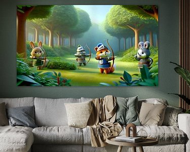 Example of the artwork in a room
