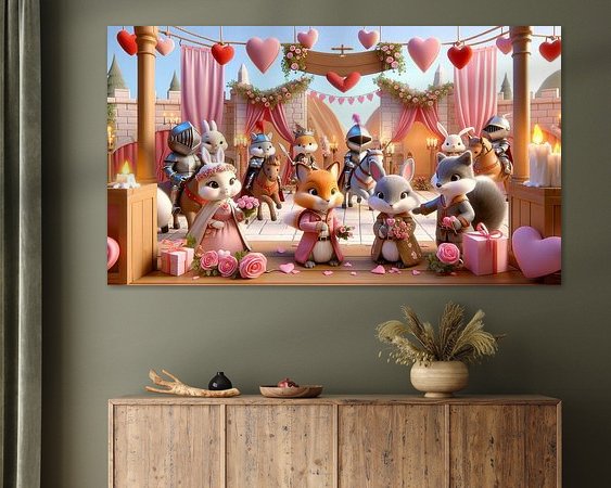 Example of the artwork in a room