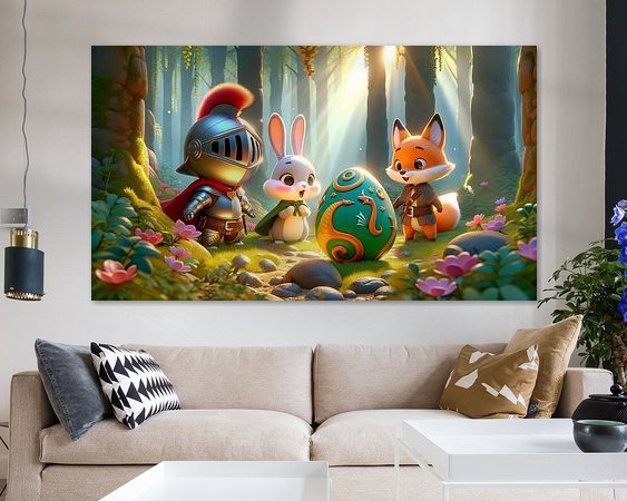 Example of the artwork in a room
