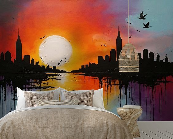 Example of the artwork in a room