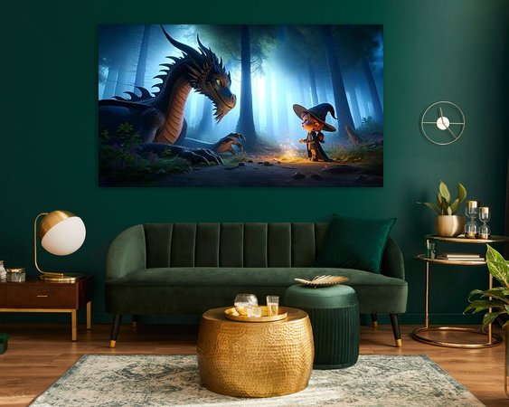 Example of the artwork in a room