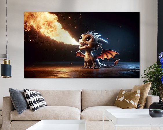 Example of the artwork in a room