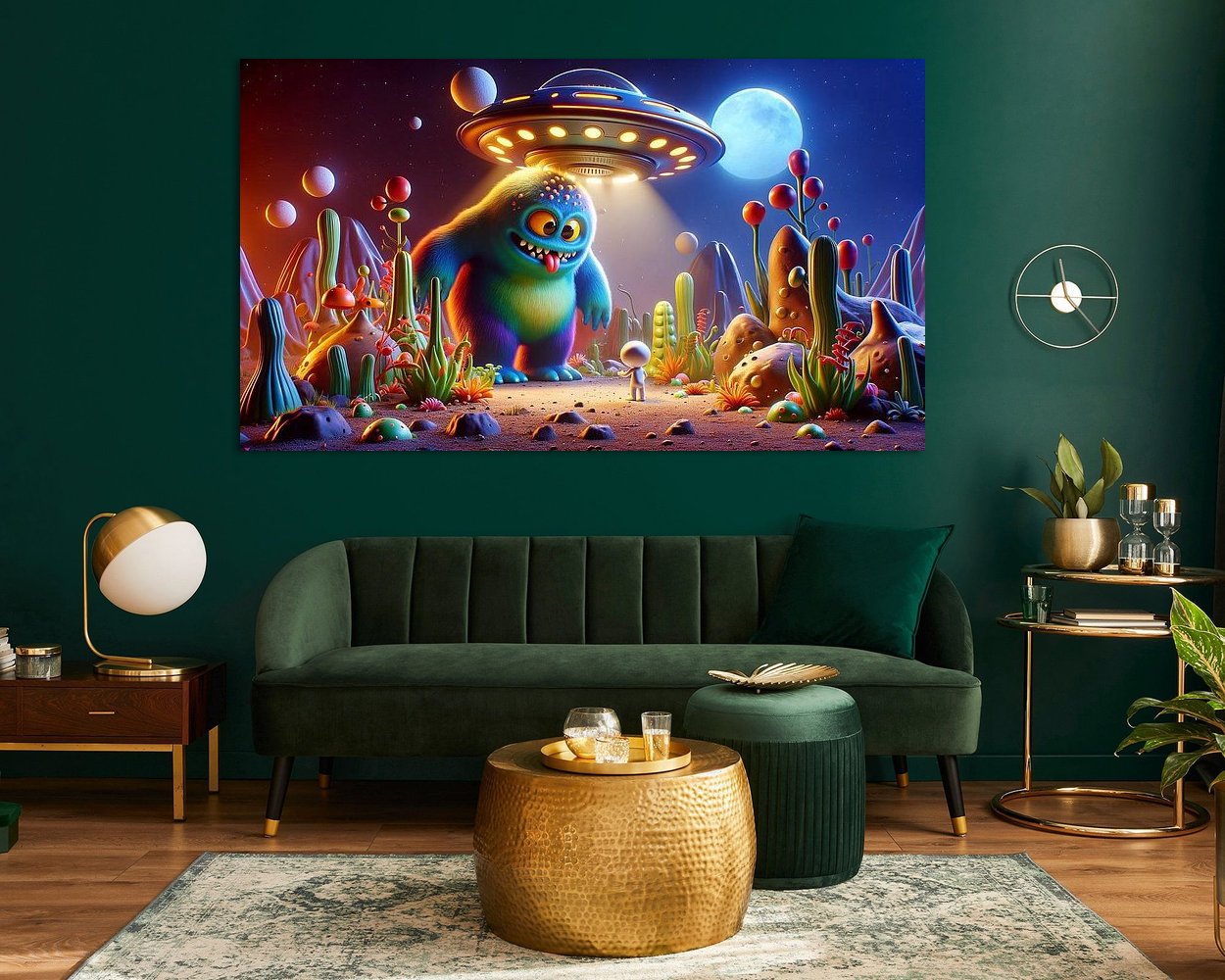 Example of the artwork in a room