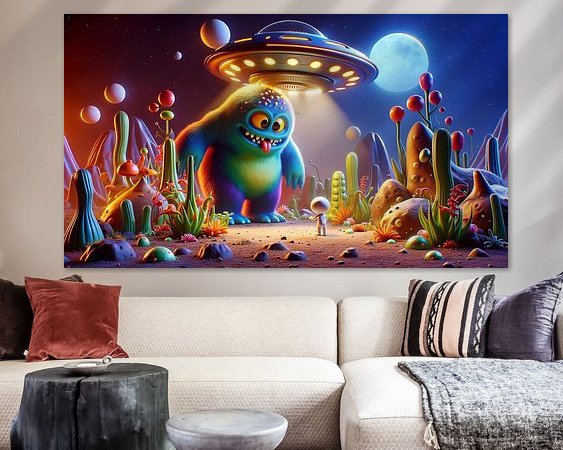 Example of the artwork in a room