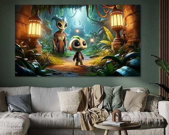 Example of the artwork in a room