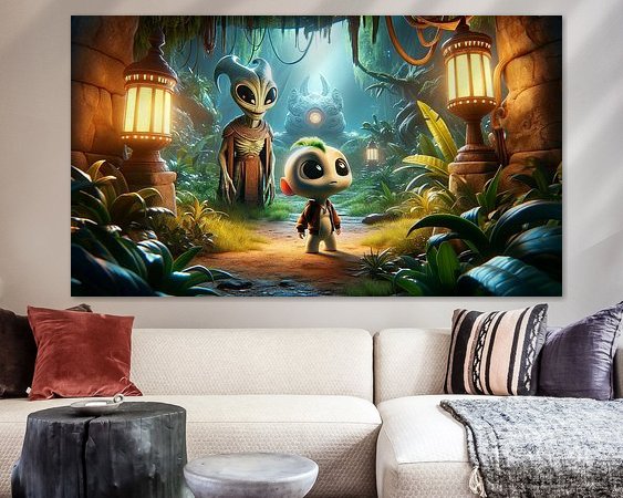 Example of the artwork in a room