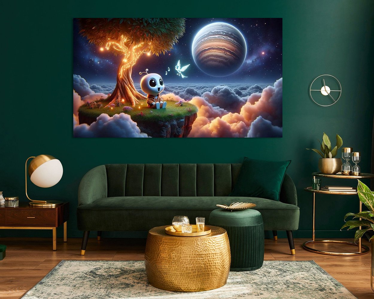Example of the artwork in a room