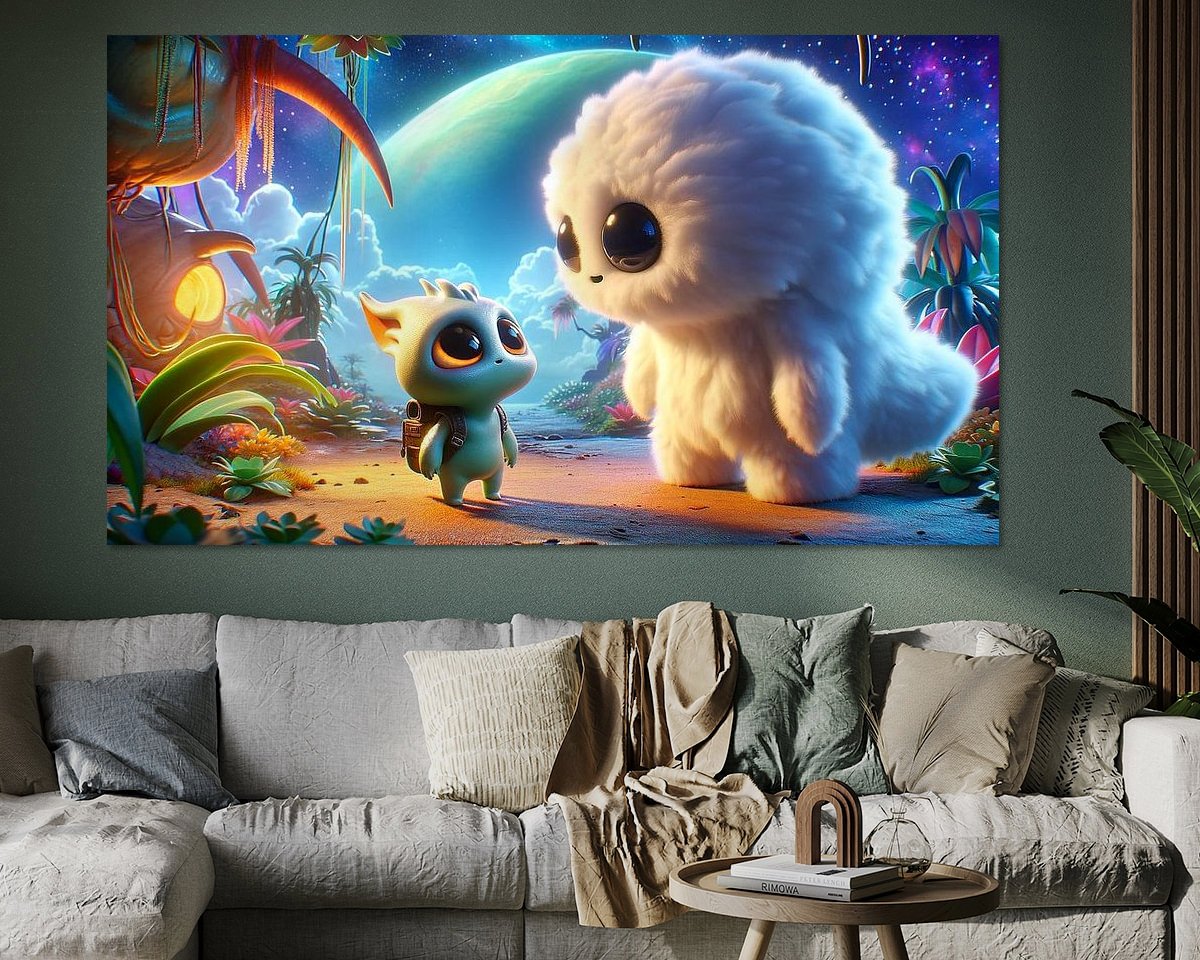 Example of the artwork in a room