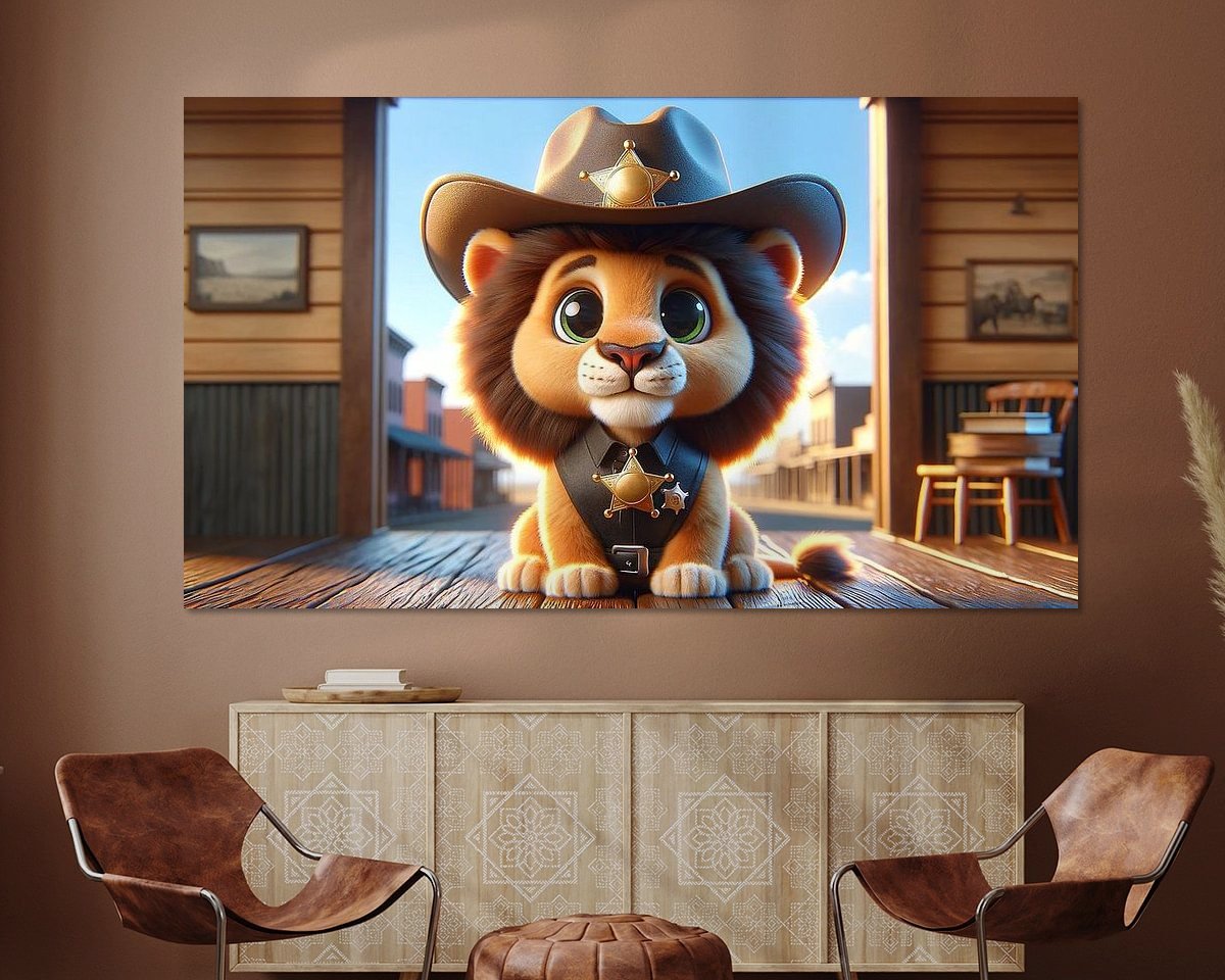 Example of the artwork in a room