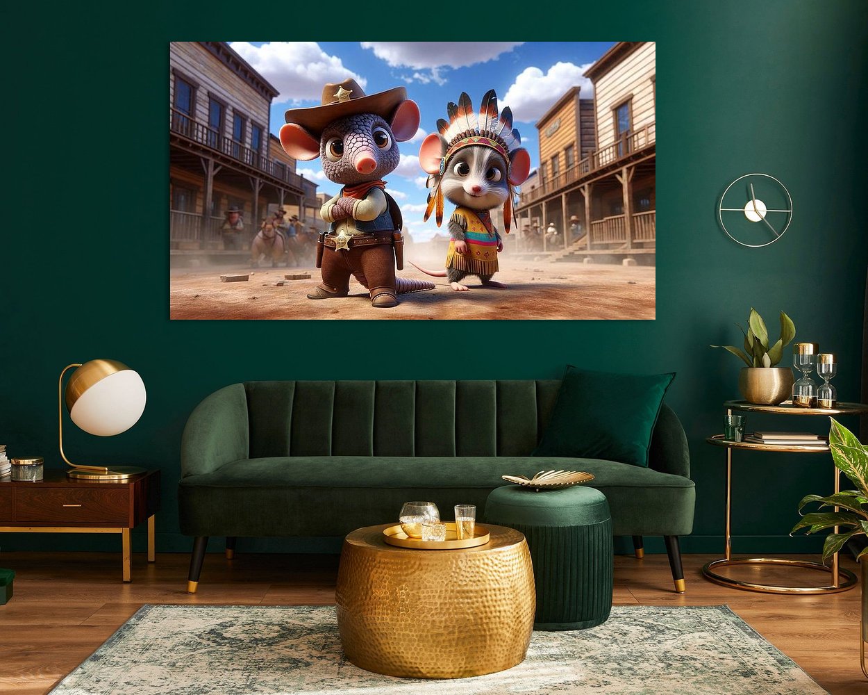 Example of the artwork in a room